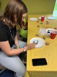 Rock Painting Group at the Library 6/6/2024!