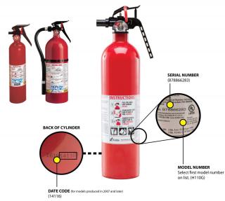 Kidde Plastic Handle Fire Extinguisher