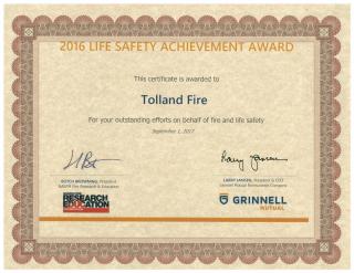 2016 Life Safety Achievement Award